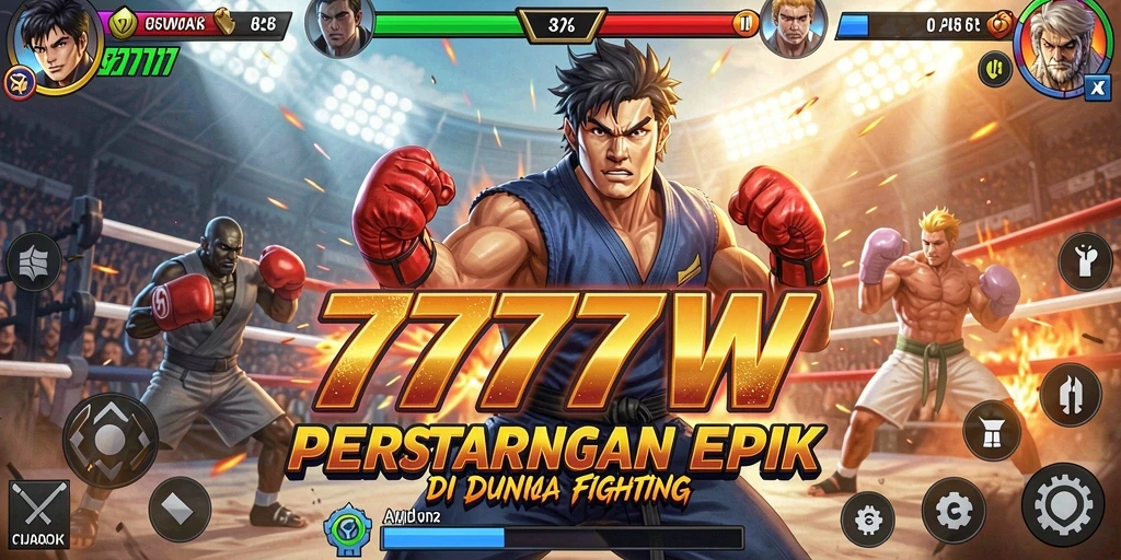 Gameplay seru dengan pertarungan epik di 7777W.