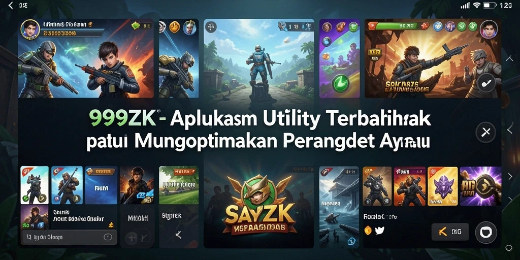 Tampilan antarmuka dan fitur canggih 999ZK untuk optimasi perangkat.