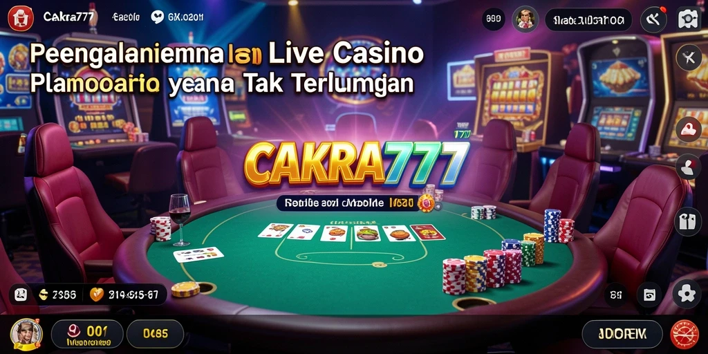 Gameplay yang menarik dengan dealer profesional di CAKRA777.