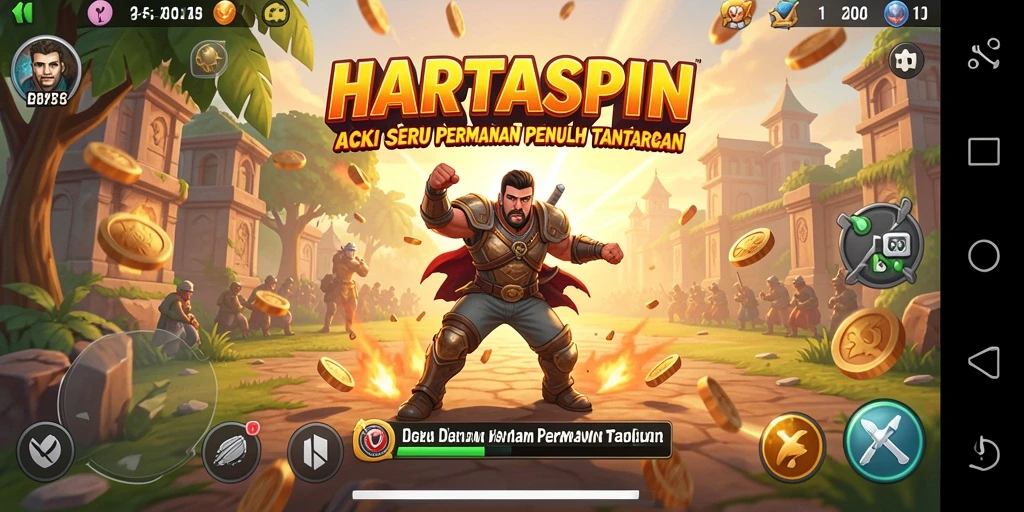 Tangkap momen intens dari gameplay HARTASPIN yang penuh aksi.