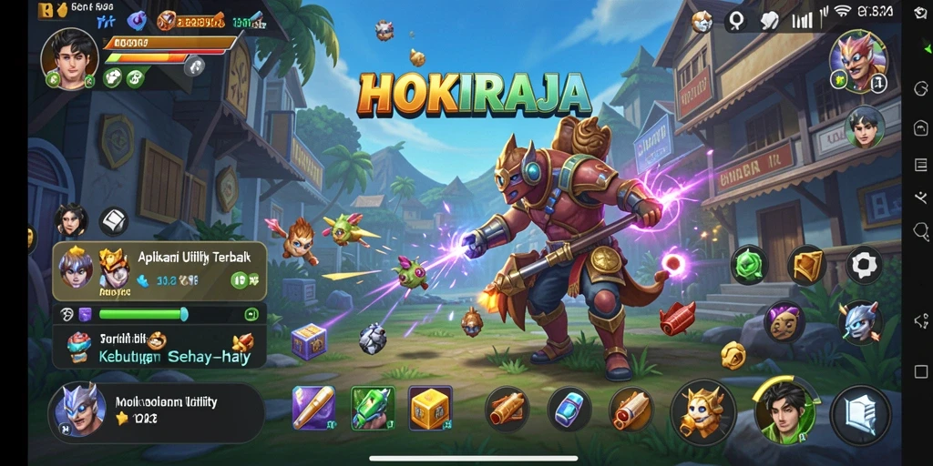 Tampilan antarmuka HOKIRAJA yang modern dan ramah pengguna.