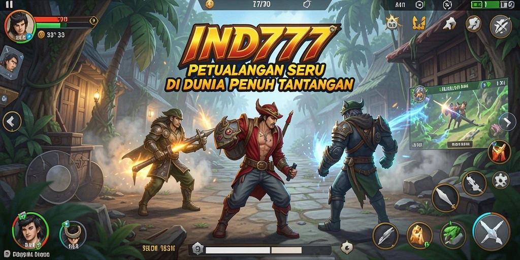 Gameplay seru dalam IND777 di dunia petualangan.
