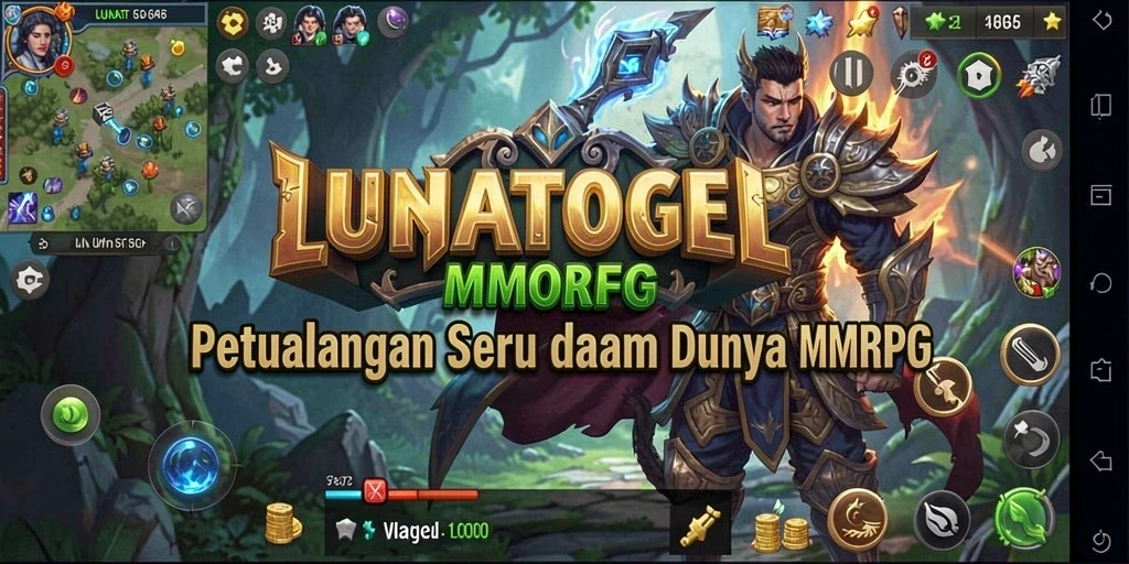Tangkapan layar gameplay LUNATOGEL menampilkan aksi seru dalam pertempuran antar pemain.