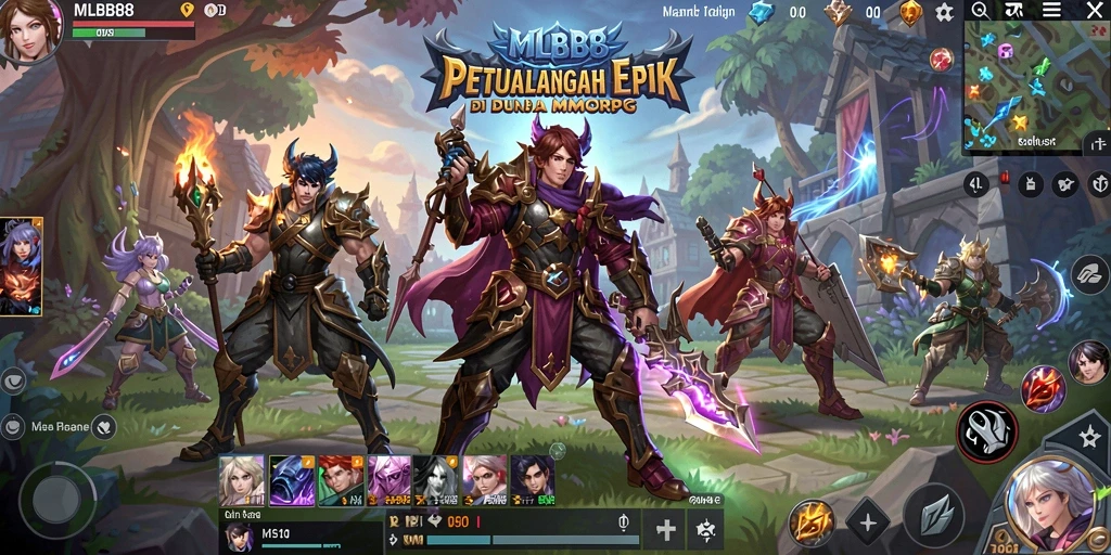 Tampilan gameplay menarik dari MLBB8 di dunia MMORPG.