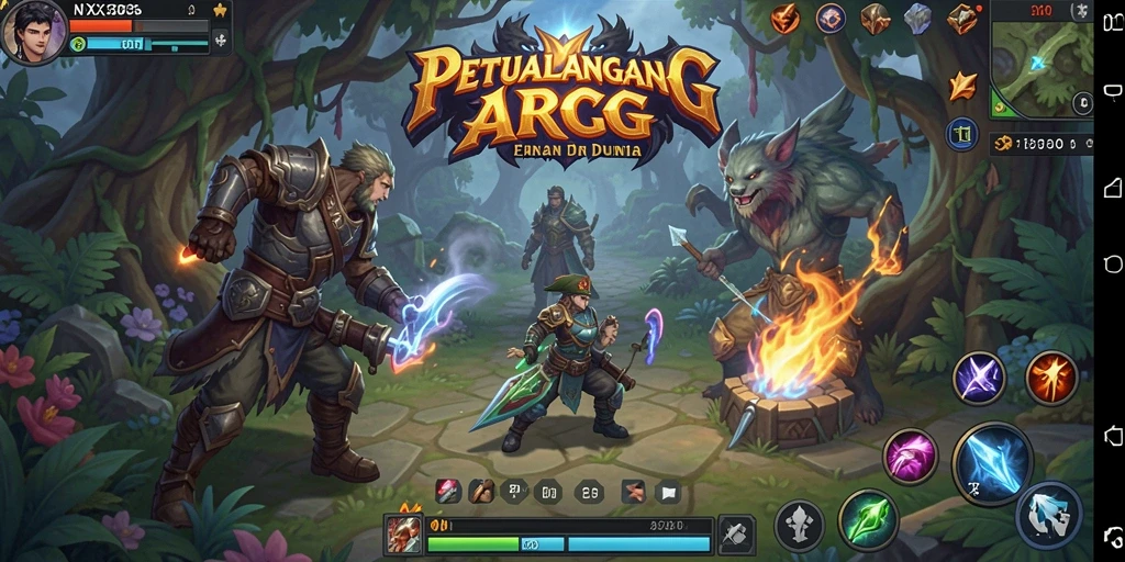 Screenshot NX303 menampilkan aksi gameplay seru dalam pertempuran ARPG.