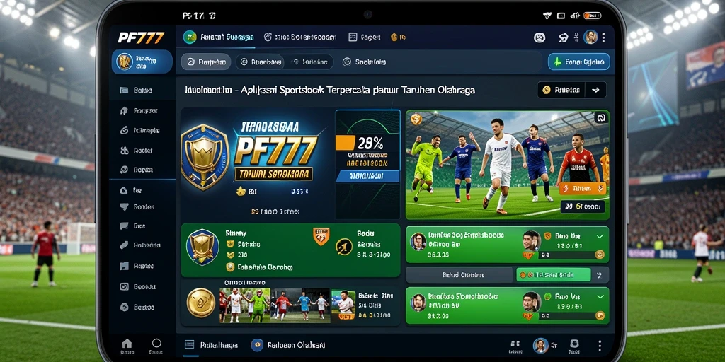 Tampilan menarik dari gameplay taruhan olahraga PF777.