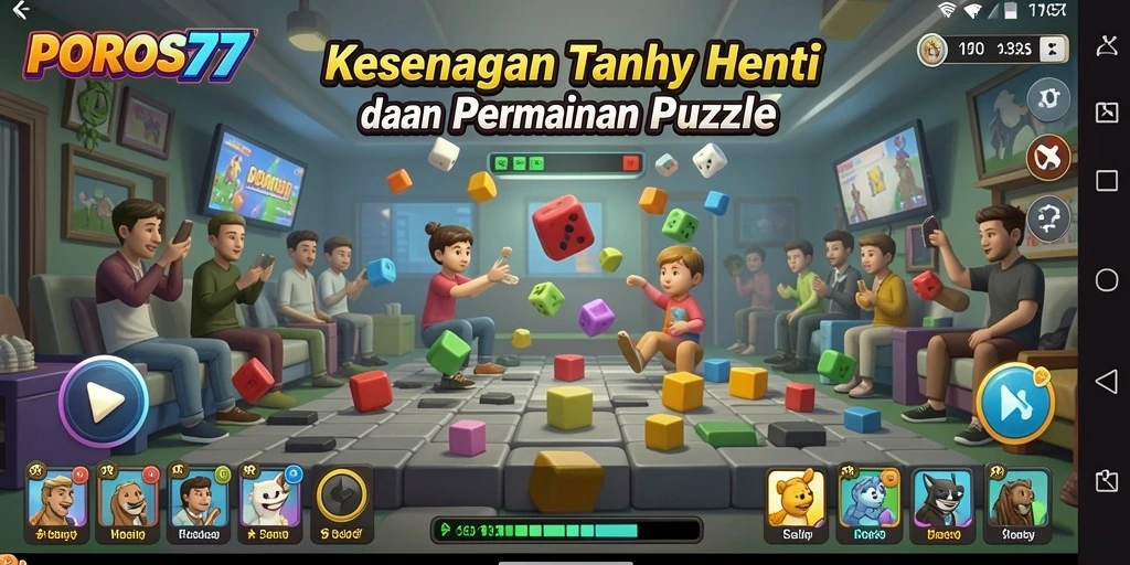 Tangkapan layar menunjukkan gameplay menawan dari POROS77.