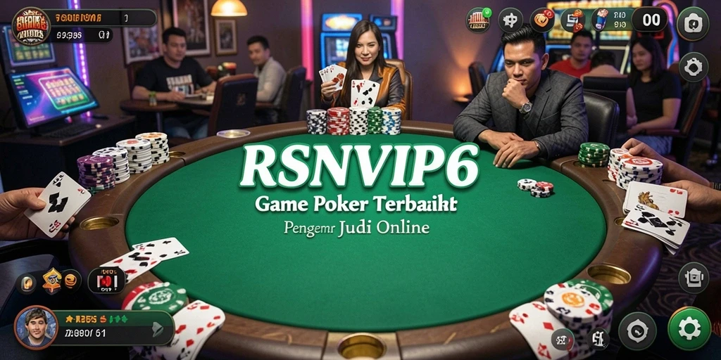 Tampilan menawan dari gameplay Poker yang mendebarkan.