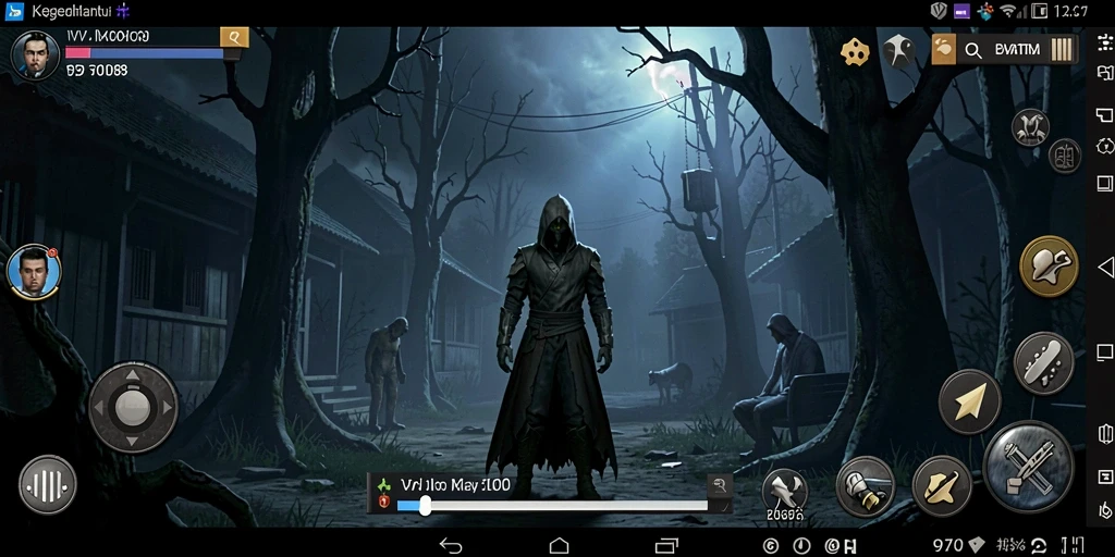 Screenshot dari gameplay VW108 yang menakutkan dan mencekam.