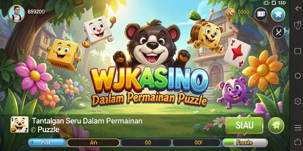 Screenshot utama WJKASINO menampilkan gameplay Puzzle yang seru dan menantang.